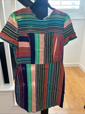 Vintage Diane Von Furstenberg striped mini dress
